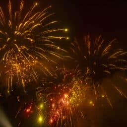 Celebrating an Event with Fireworks